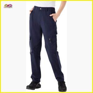 Women's Hiking Cargo Pants Water-Resistant Quick Dry UPF 50+ Travel Work Pants